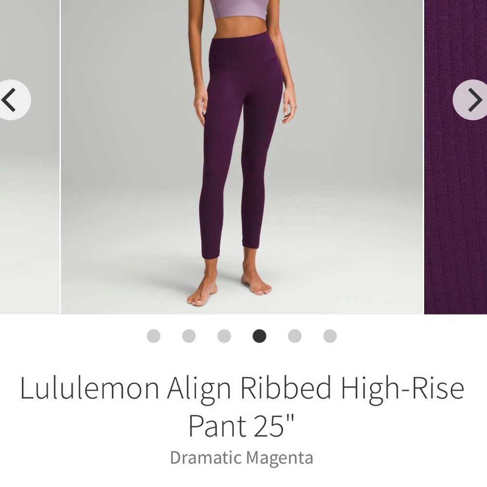 lululemon Align Ribbed High-Rise Pant 25”